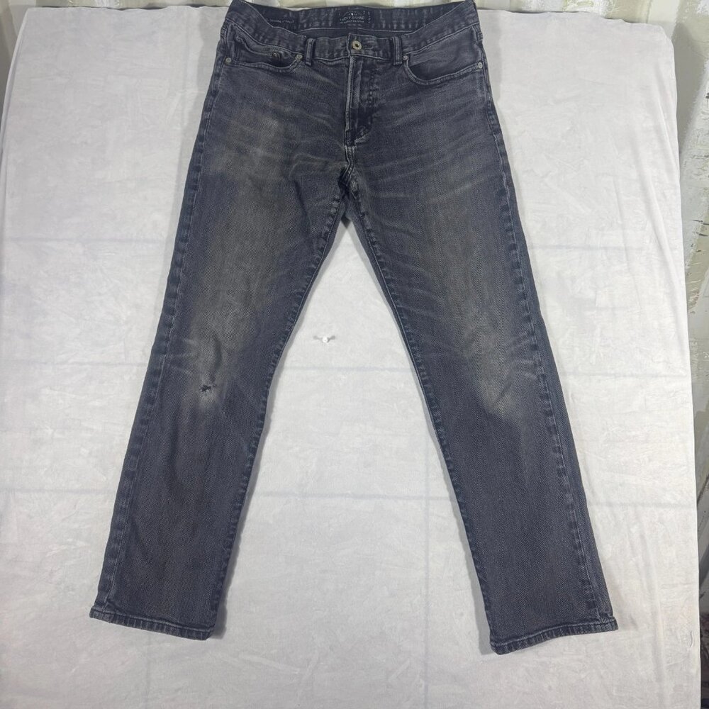 Lucky Brand Men's Straight Leg Jeans Black Denim Washed 221 Original Fit W32 L30